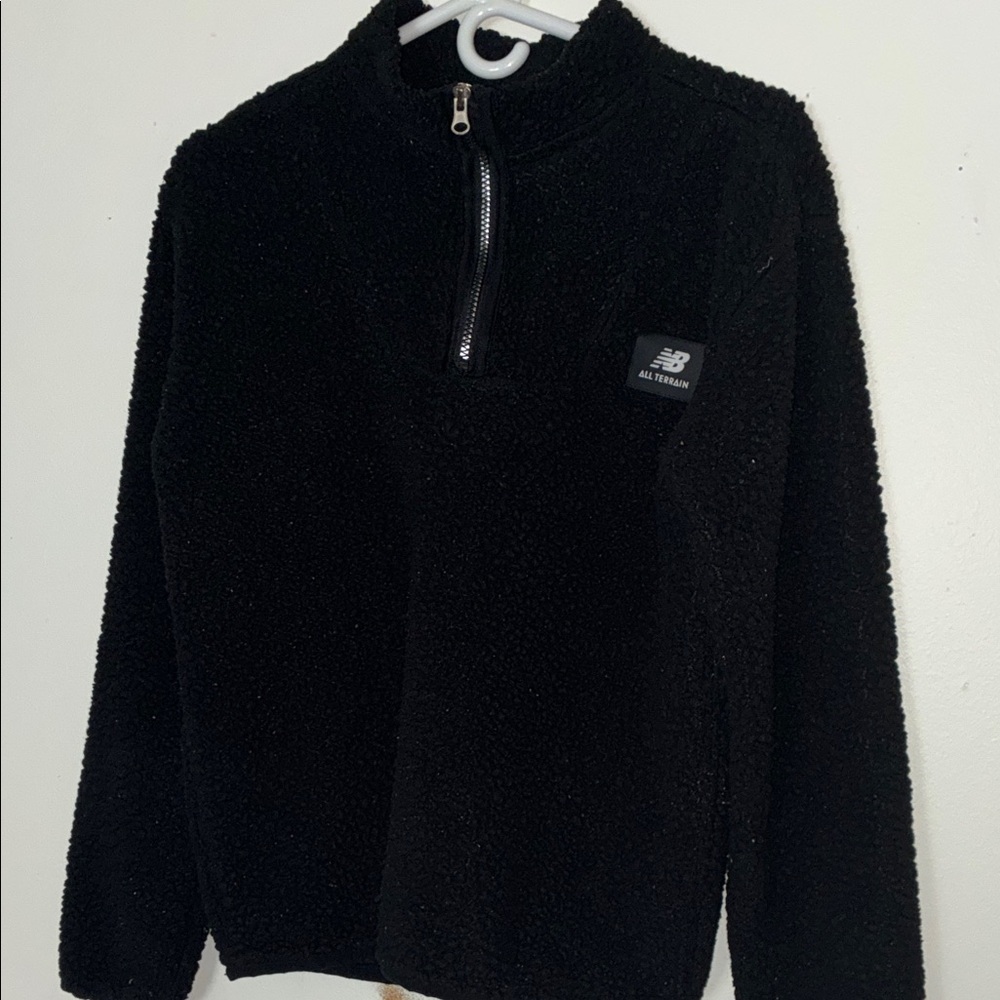 New Balance Boys Zip-Up Black Sweater